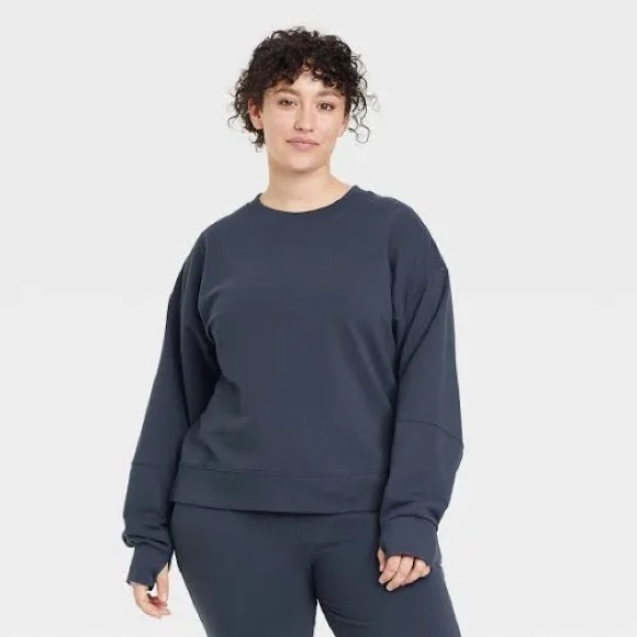 All in Motion French Terry sweatshirt. Slate color. - Picture 4 of 7